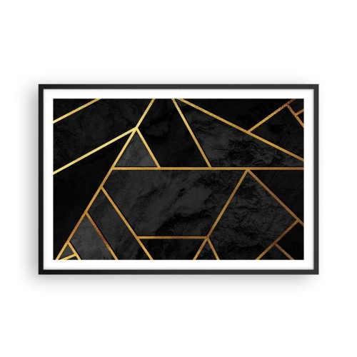Poster in cornice nera - Oscurità e luce - 91x61 cm