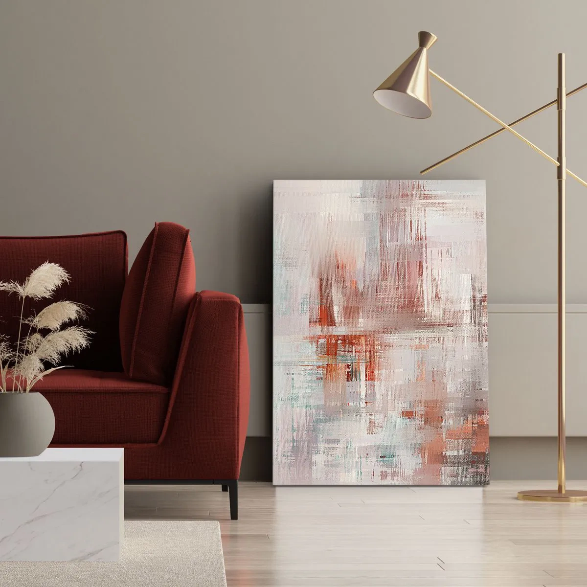 Quadro su tela - Stampe su Tela - Nebbiose e rosate - 55x100 cm