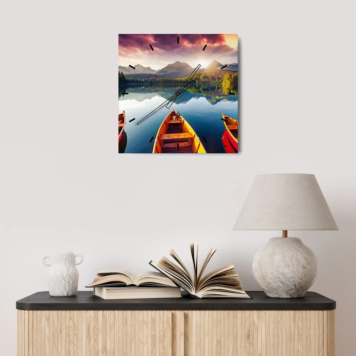 Orologio da parete - Orologio in Vetro - Niente contro natura - 30x30 cm