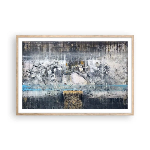 Poster in cornice rovere chiaro - Talvolta è facile, talvolta è difficile - 91x61 cm