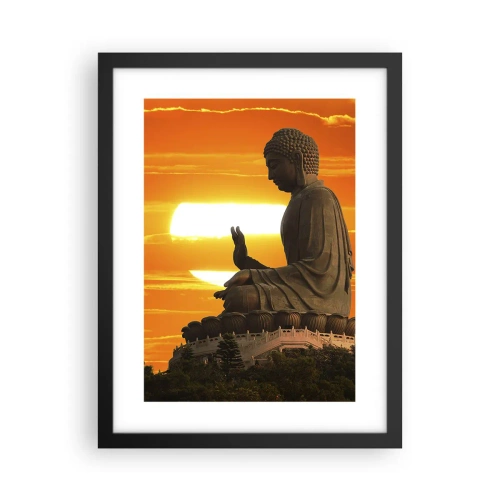 Poster in cornice nera - Senza paura davanti al mondo - 30x40 cm