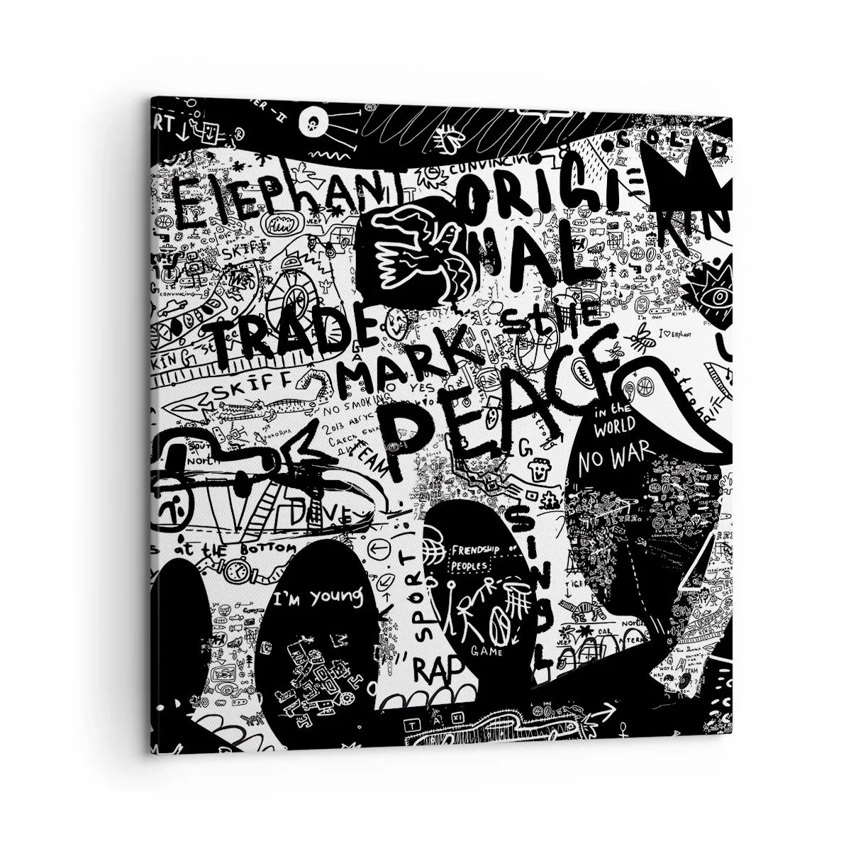 Quadro su tela - Stampe su Tela - Il ricco mondo della strada - 50x50 cm
