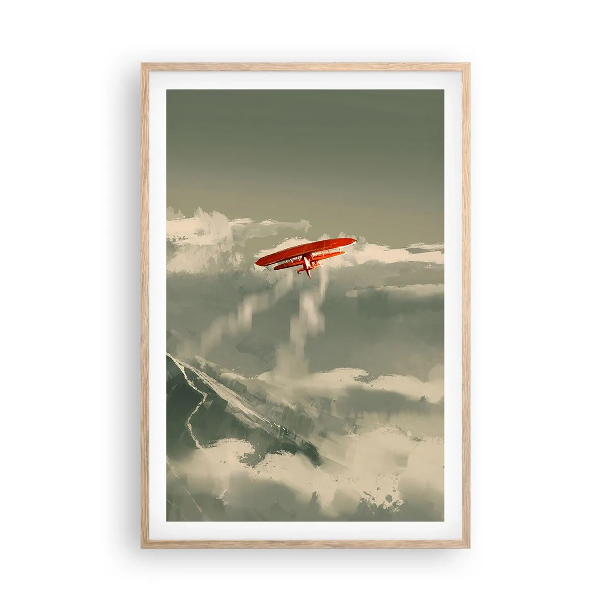 Poster in cornice rovere chiaro - Pioniere senza paura - 61x91 cm