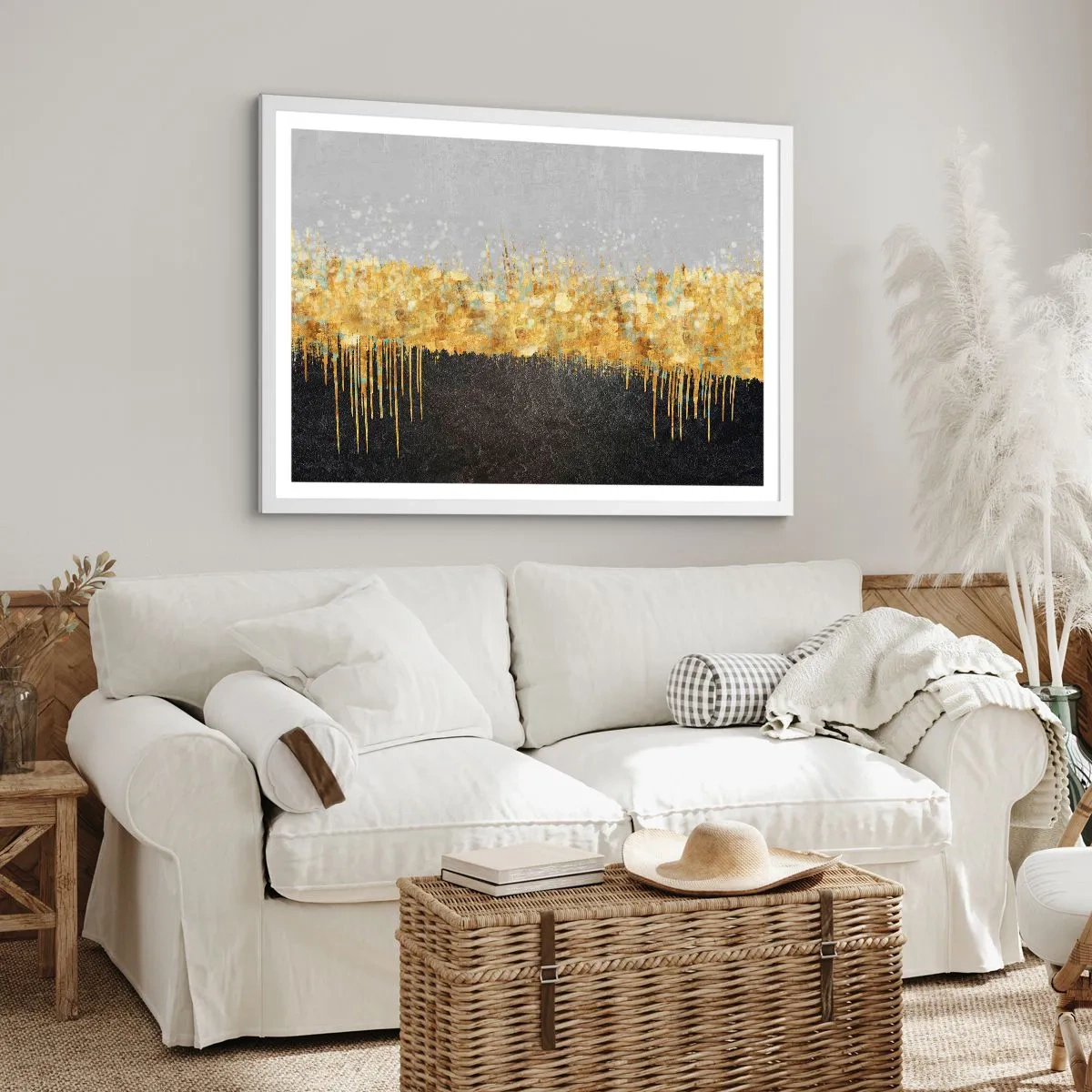 Poster in cornice bianca - Nel profondo e verso l'alto - 70x50 cm