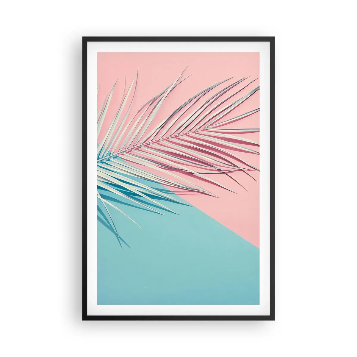 Poster in cornice nera - Impressione tropicale - 61x91 cm