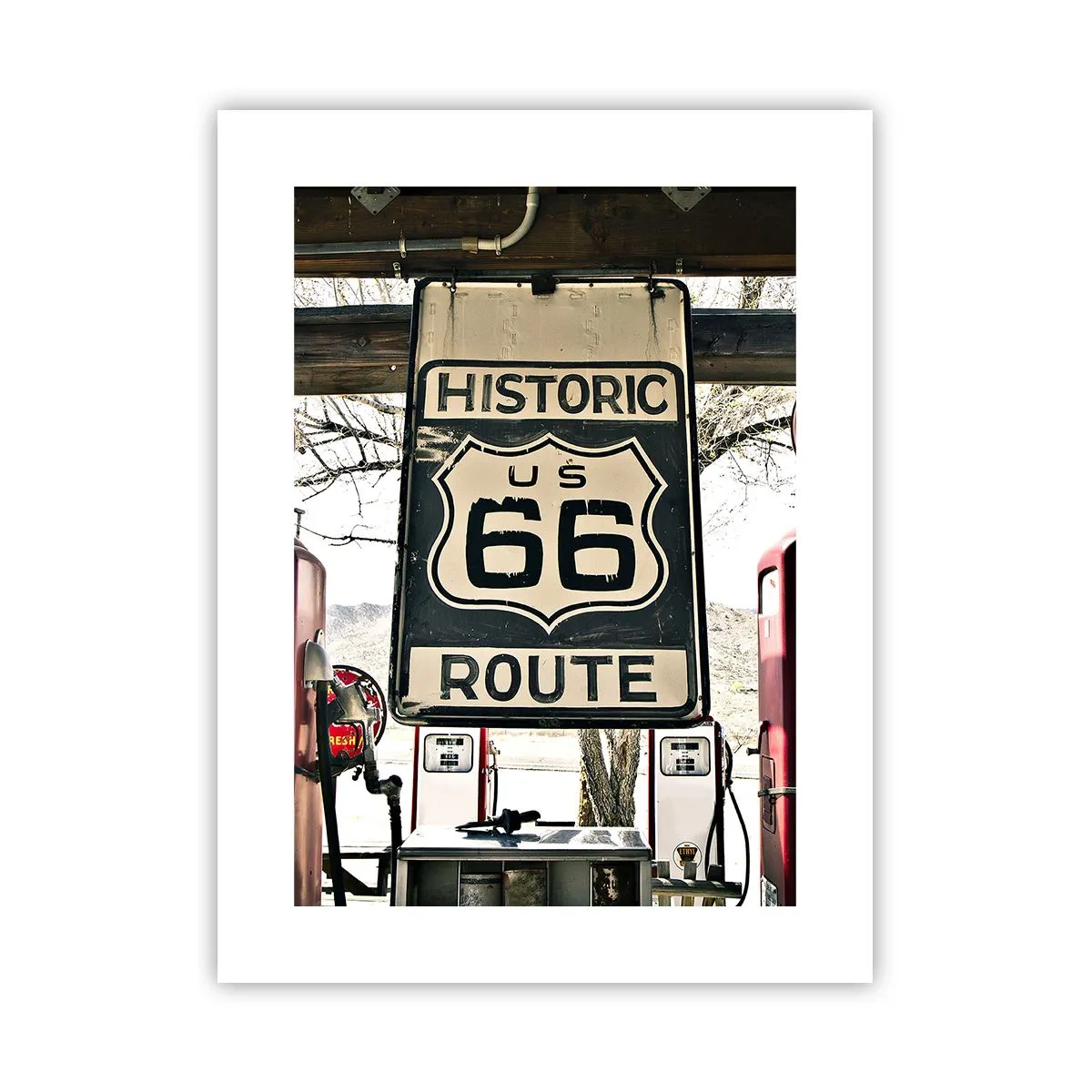 Poster - Viaggio retro americano - 30x40 cm