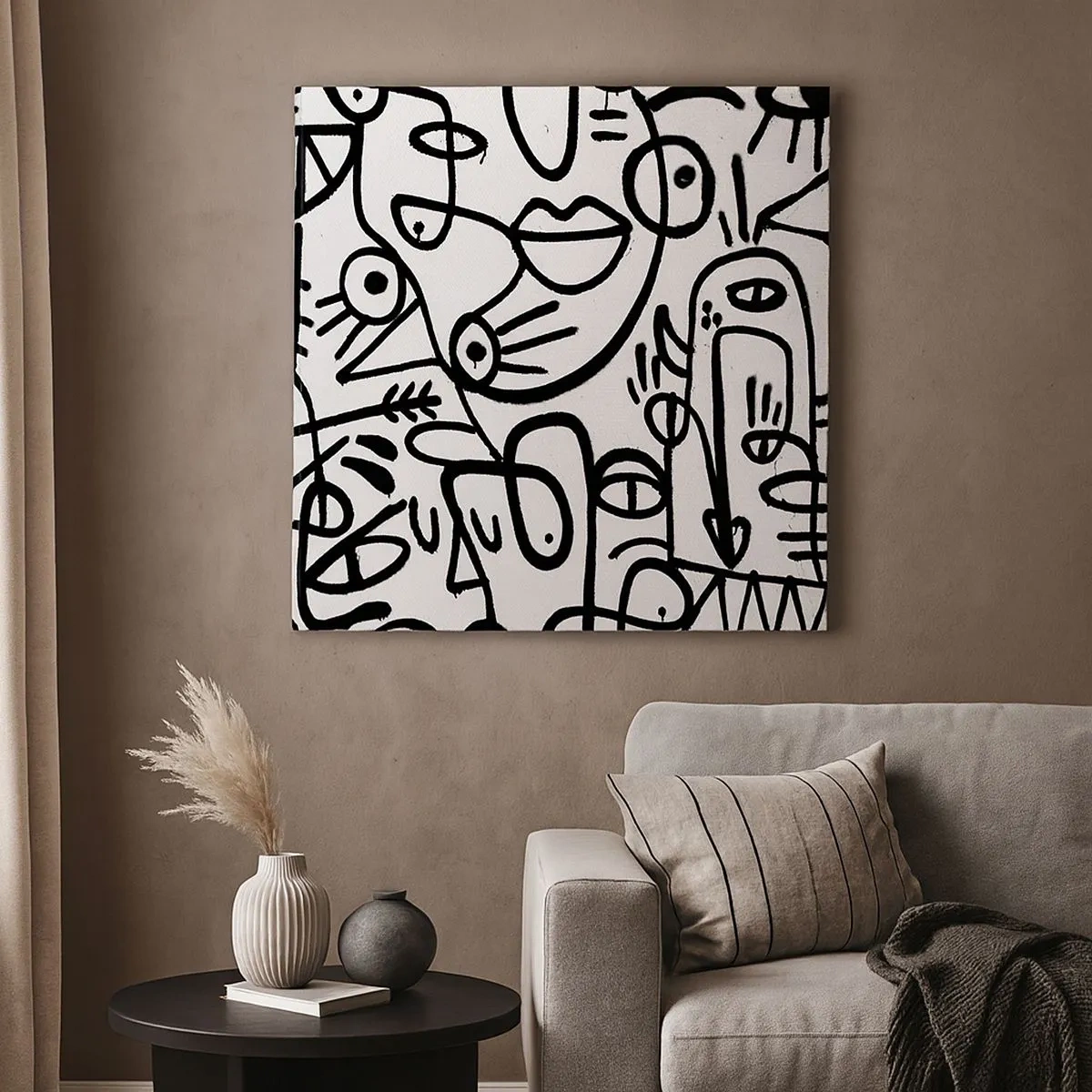 Quadro su tela - Stampe su Tela - Volti e miraggi - 30x30 cm