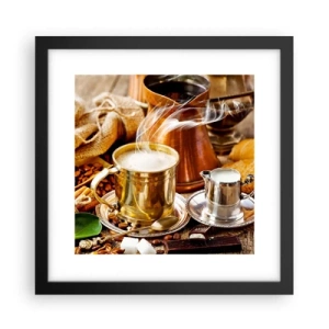 Poster in cornice nera - Buona giornata! - 30x30 cm