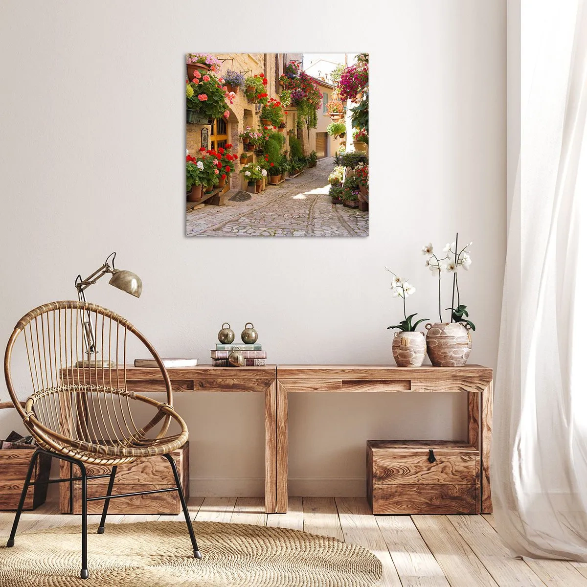 Quadro su tela - Stampe su Tela - Un'esplosione di fiori - 40x40 cm