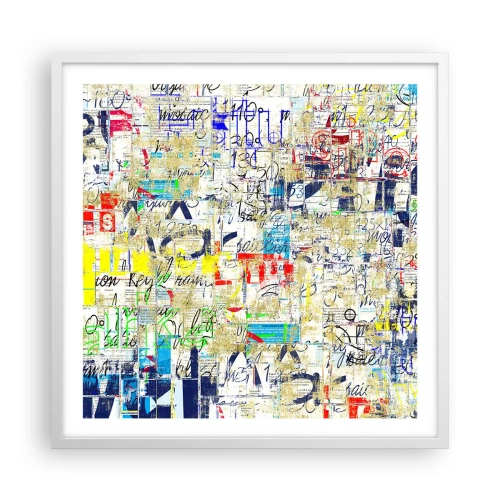 Poster in cornice bianca - Semplicemente bello da vedere - 60x60 cm