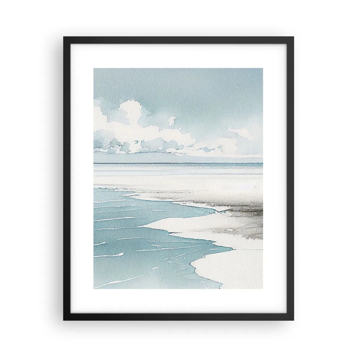 Poster in cornice nera - Marea dolce - 40x50 cm