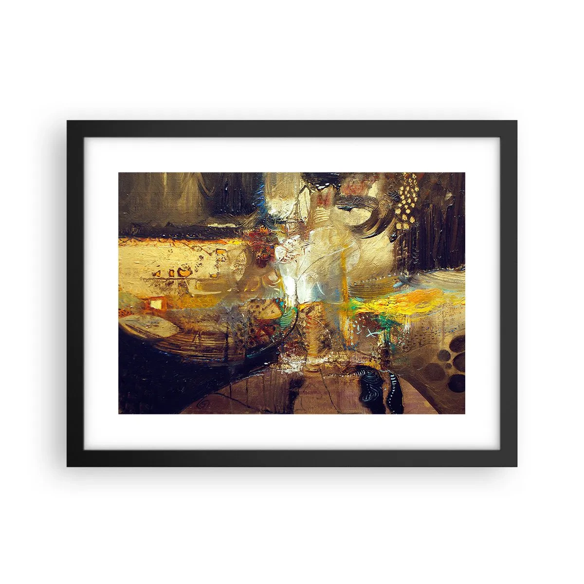 Poster in cornice nera - Freddo, più caldo, bollente - 40x30 cm