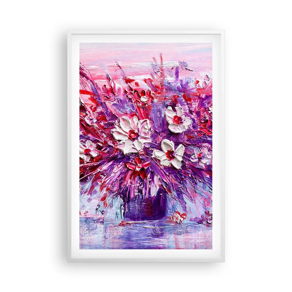 Poster in cornice bianca - Innocenza e passione - 61x91 cm