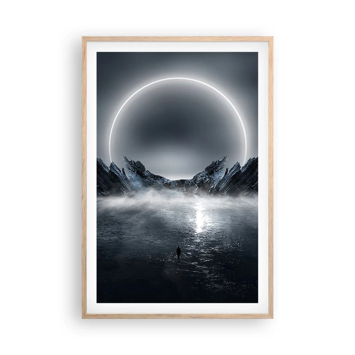 Poster in cornice rovere chiaro - La fine del racconto - 61x91 cm