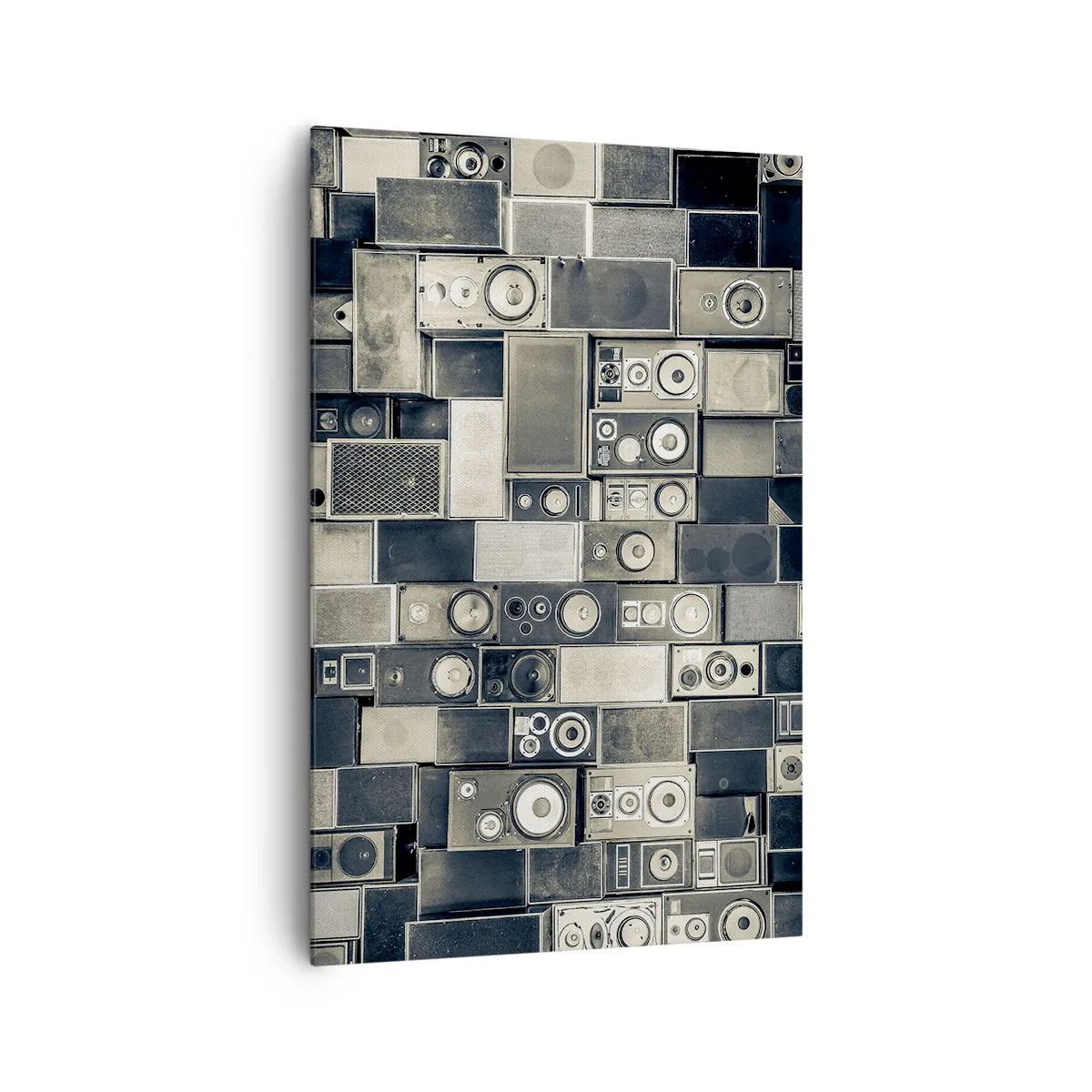 Quadro su tela - Stampe su Tela - Collezione di altoparlanti in stile retrò - 80x120cm - Armonia di suoni - Decorazione murale moderna per soggiorno e camera da letto ARTTOR