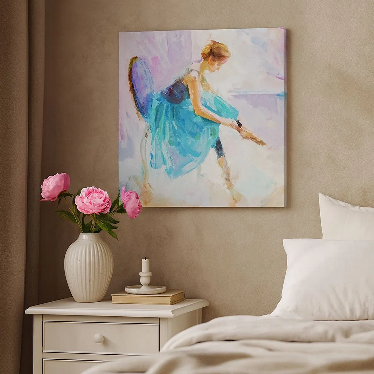 Quadro su tela - Stampe su Tela - Grazia ineffabile, fascino sottile - 30x30 cm