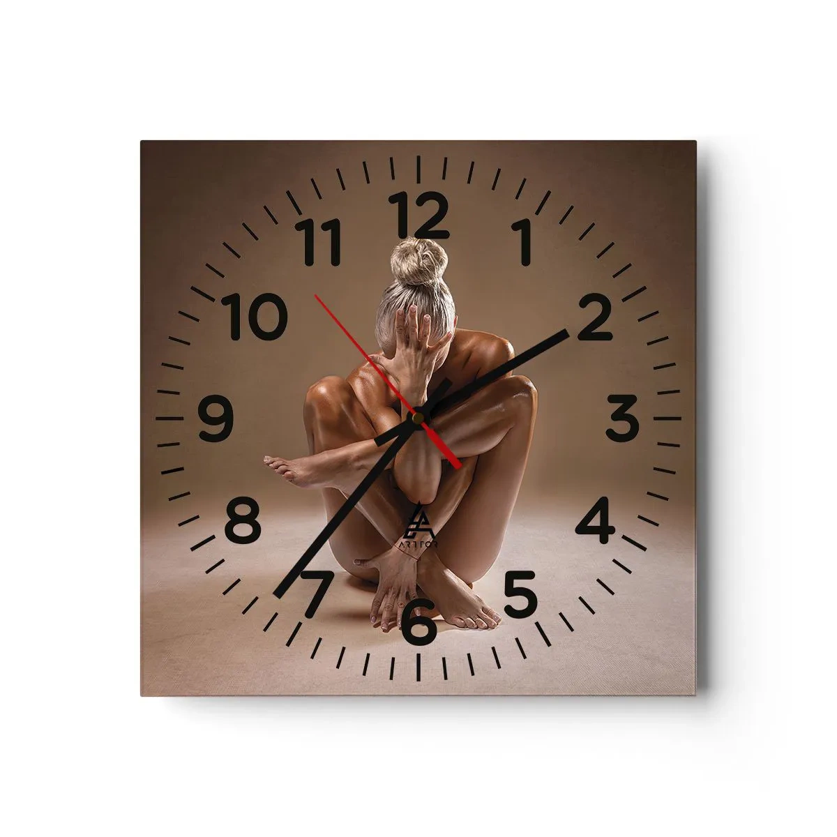 Orologio da parete - Orologio in Vetro - Unità di corpo e anima - 30x30 cm