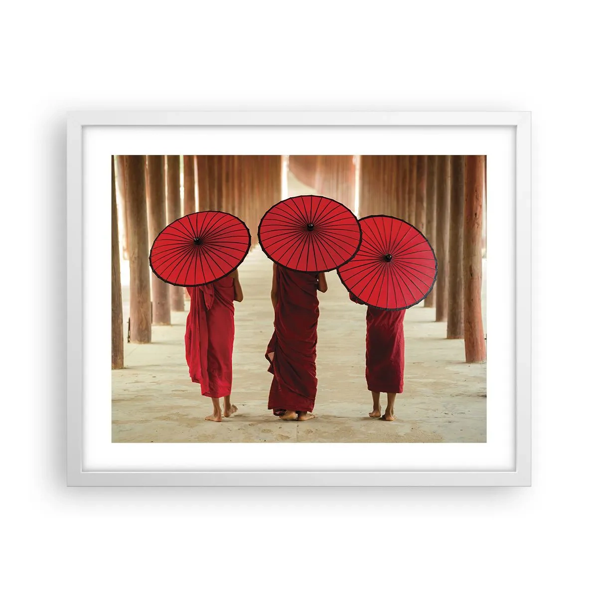 Poster in cornice bianca - In cammino verso la Terra Pura - 50x40 cm