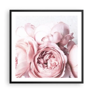 Poster in cornice nera - Per i romantici - 60x60 cm