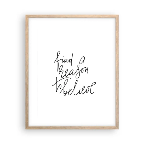 Poster in cornice rovere chiaro - è possibile - 40x50 cm