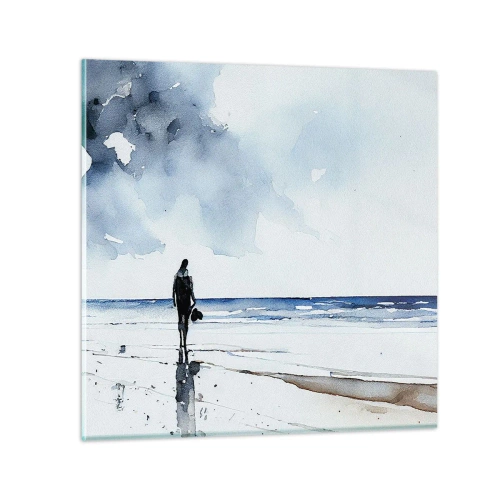 Quadro su vetro - Dialogo con il mare - 70x70 cm