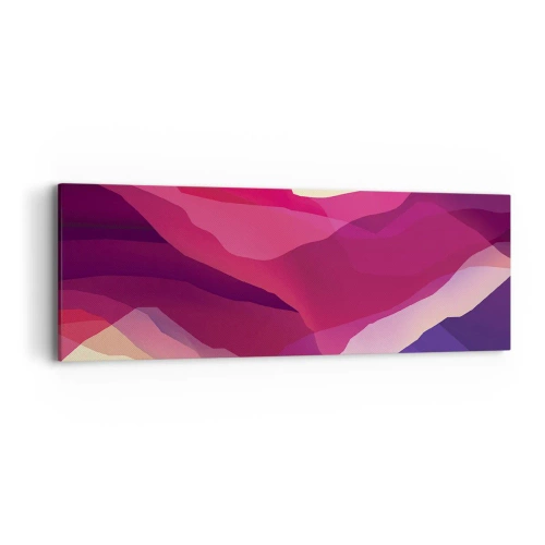 Quadro su tela - Stampe su Tela - Onde di porpora - 90x30 cm