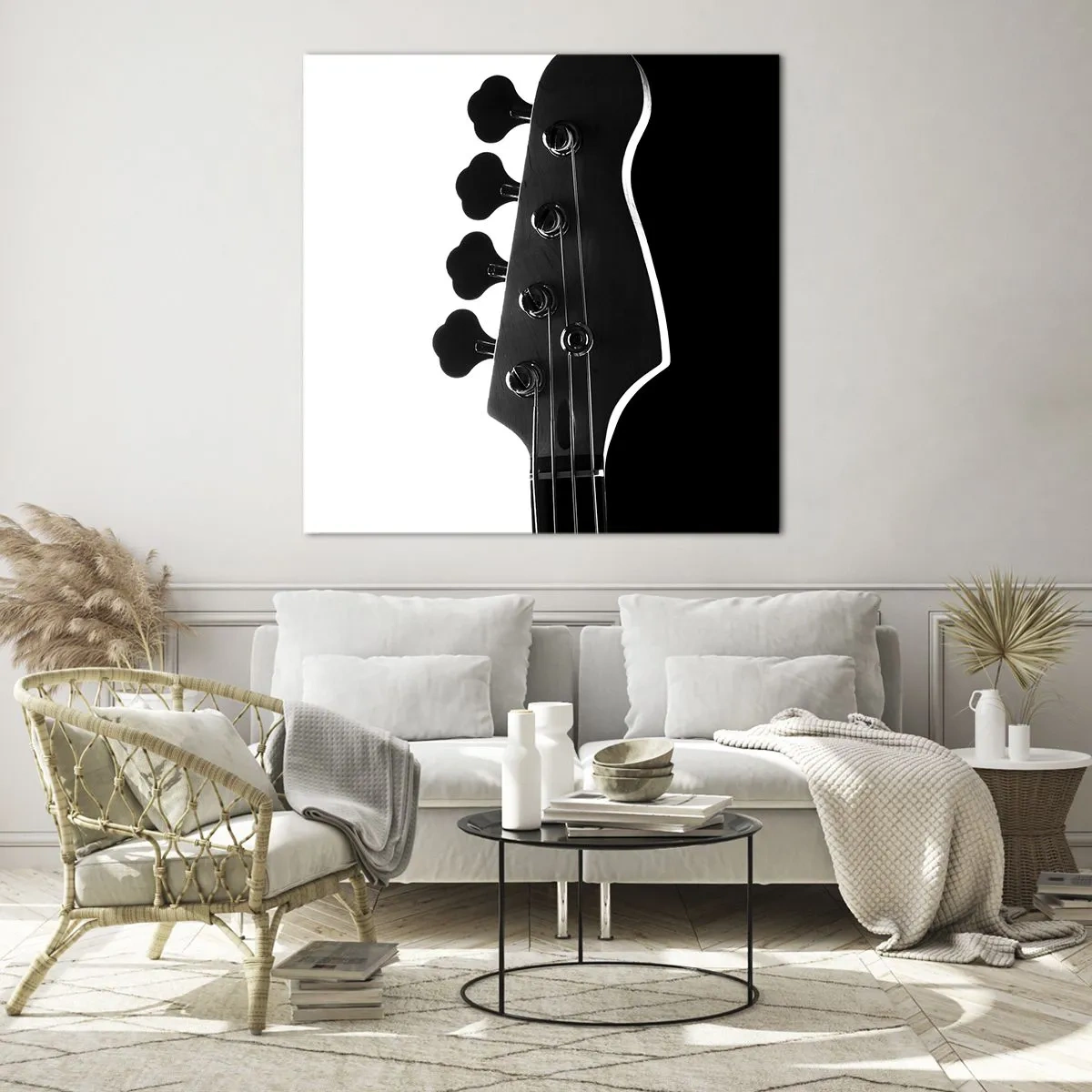 Quadro su vetro - Silenzio rock - 50x50 cm