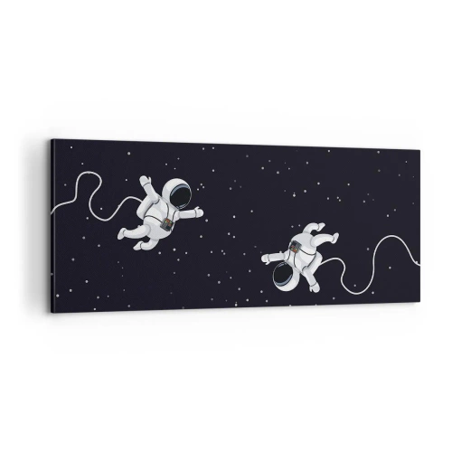 Quadro su tela - Stampe su Tela - Danza cosmica - 100x40 cm