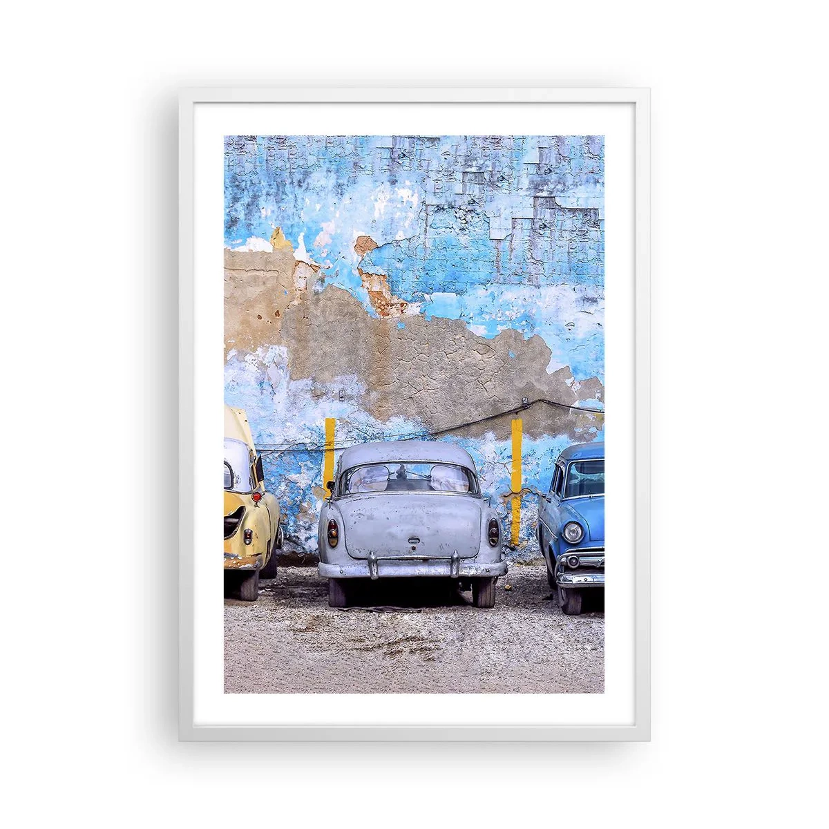 Poster in cornice bianca - L'incontro dei veterani - 50x70 cm