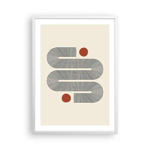 Poster in cornice bianca - Dall'inizio alla fine - 50x70 cm