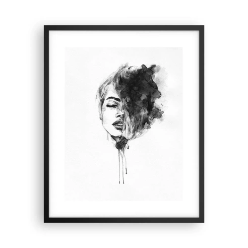 Poster in cornice nera - Cosa sogna la ragazza - 40x50 cm