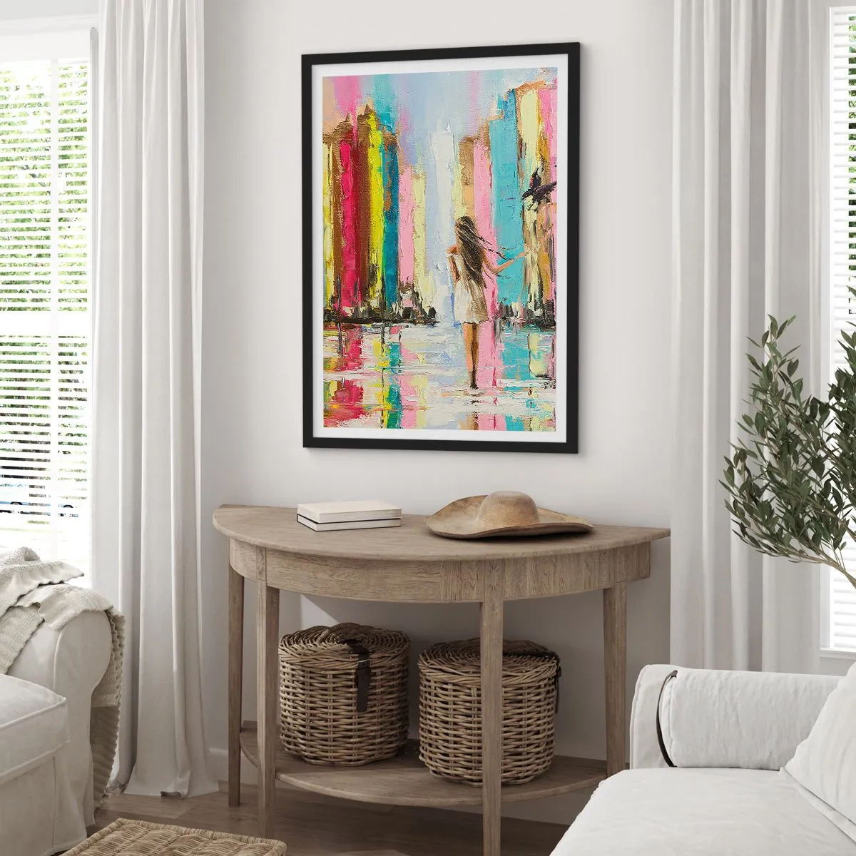 Poster in cornice nera - Seguimi - 61x91 cm