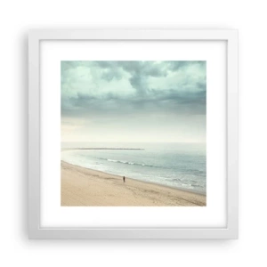 Poster in cornice bianca - Cercando la pace - 30x30 cm