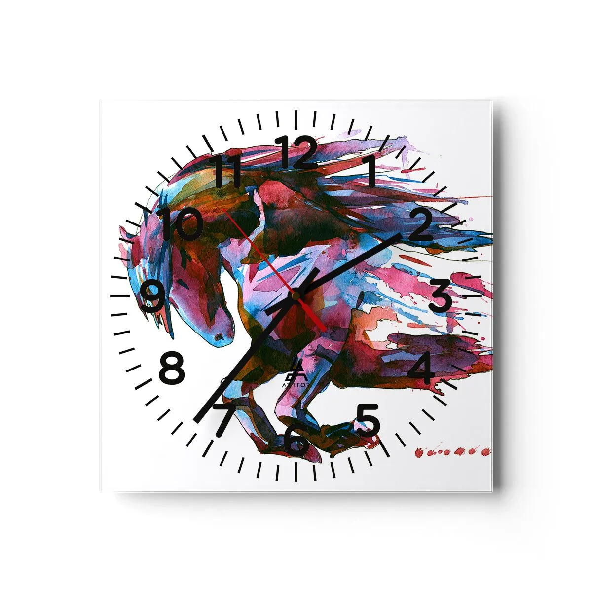 Orologio da parete - Orologio in Vetro - In estasi - 40x40 cm