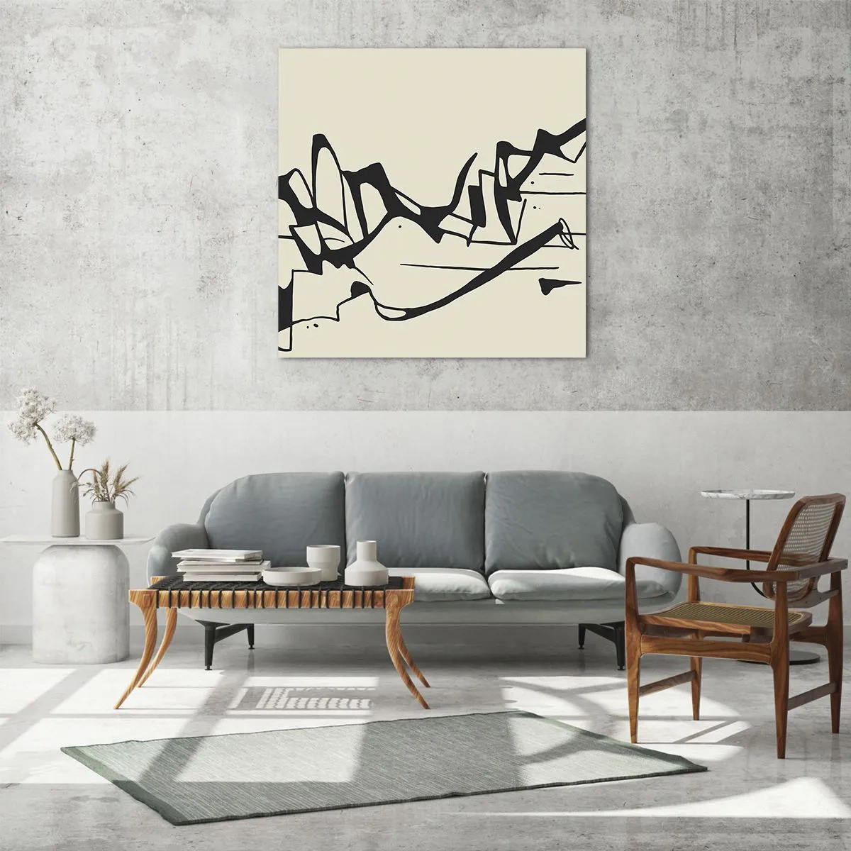 Quadro su vetro - Forse è un paesaggio - 30x30 cm