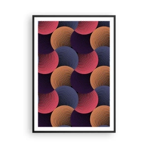 Poster in cornice nera - Al ritmo delle sfere - 70x100 cm
