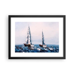 Poster in cornice nera - Fratellanza nel vento - 40x30 cm