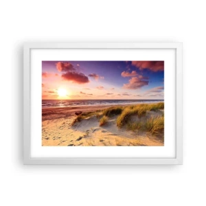 Poster in cornice bianca - L'aria già profuma di estate - 40x30 cm