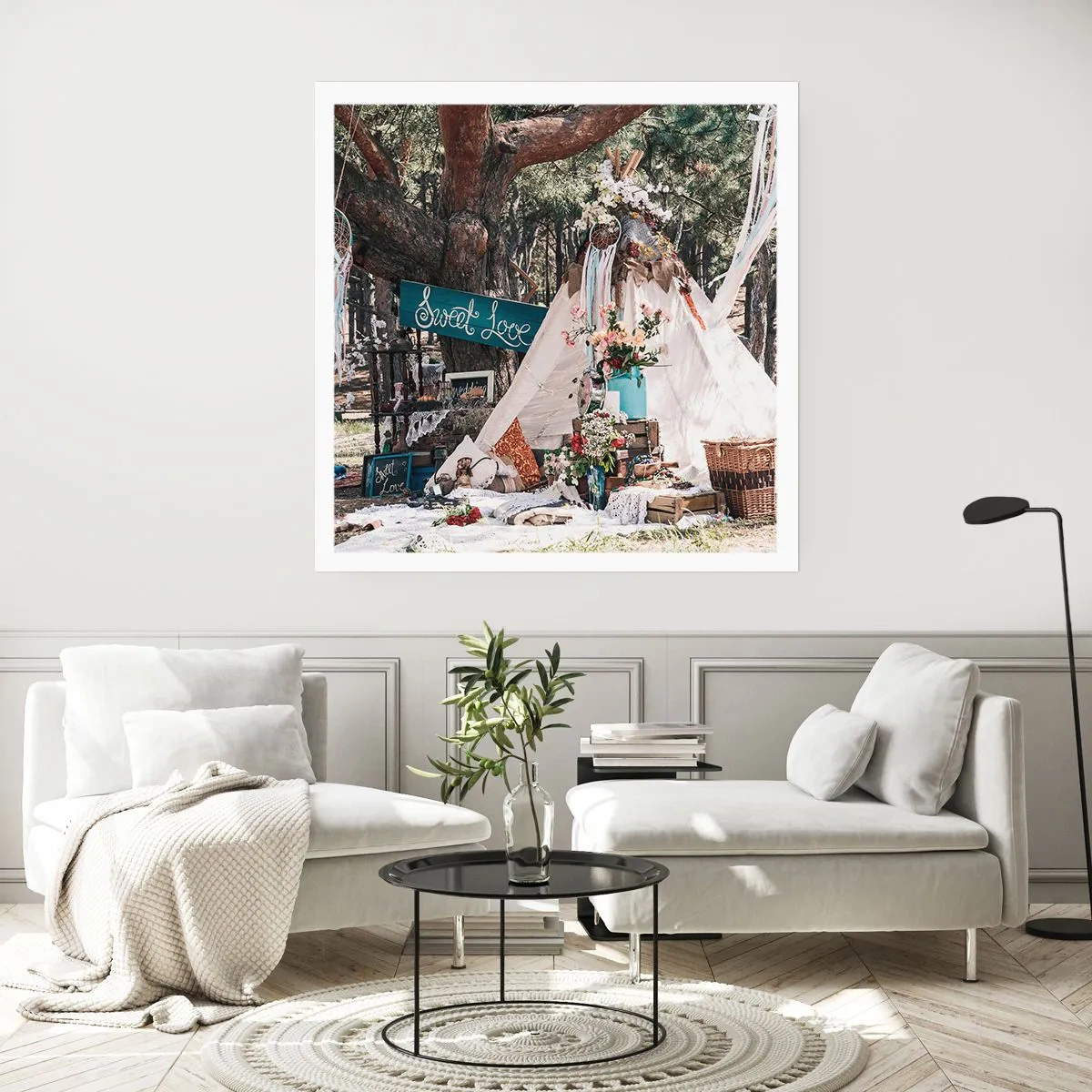 Poster - Make love... - 40x40 cm