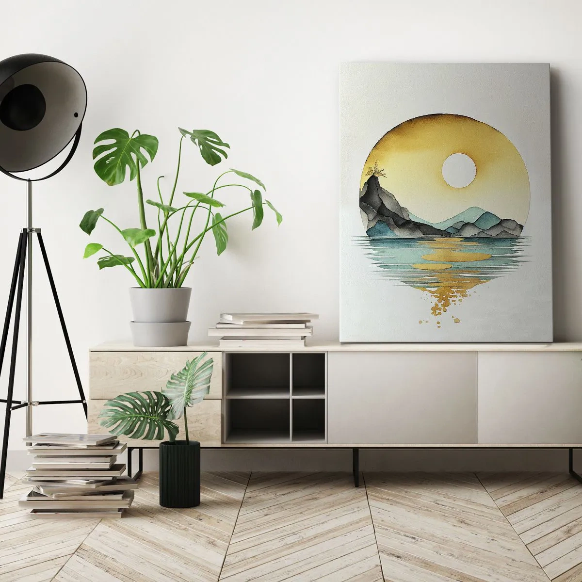 Quadro su tela - Stampe su Tela - Nel cerchio della bellezza - 45x80 cm