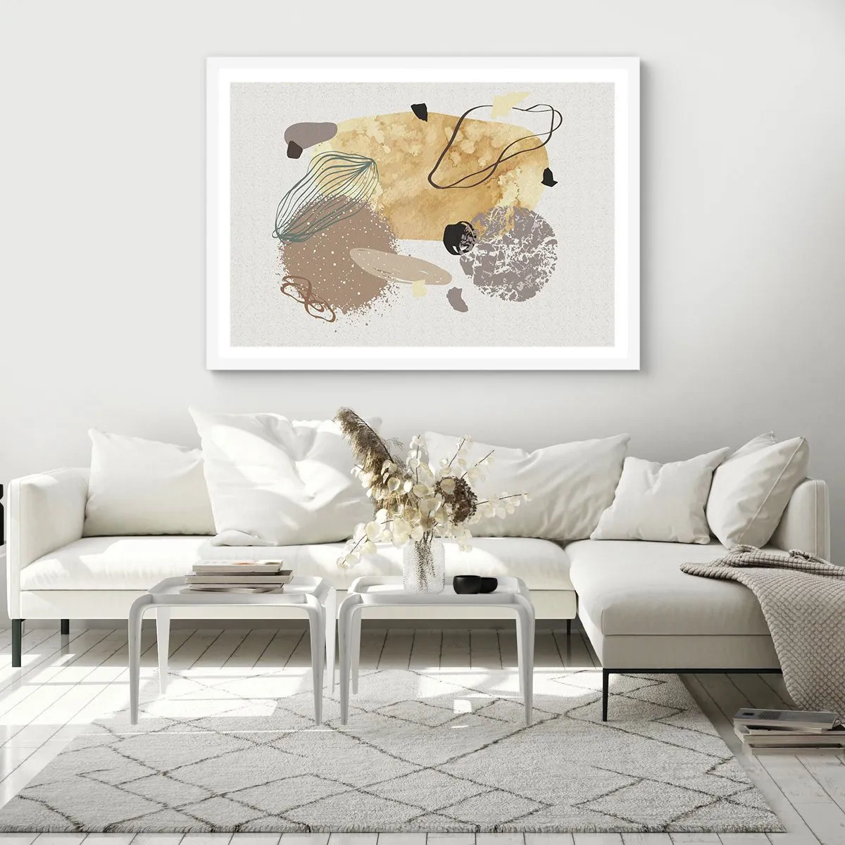 Poster in cornice bianca - Schizzologia applicata - 100x70 cm