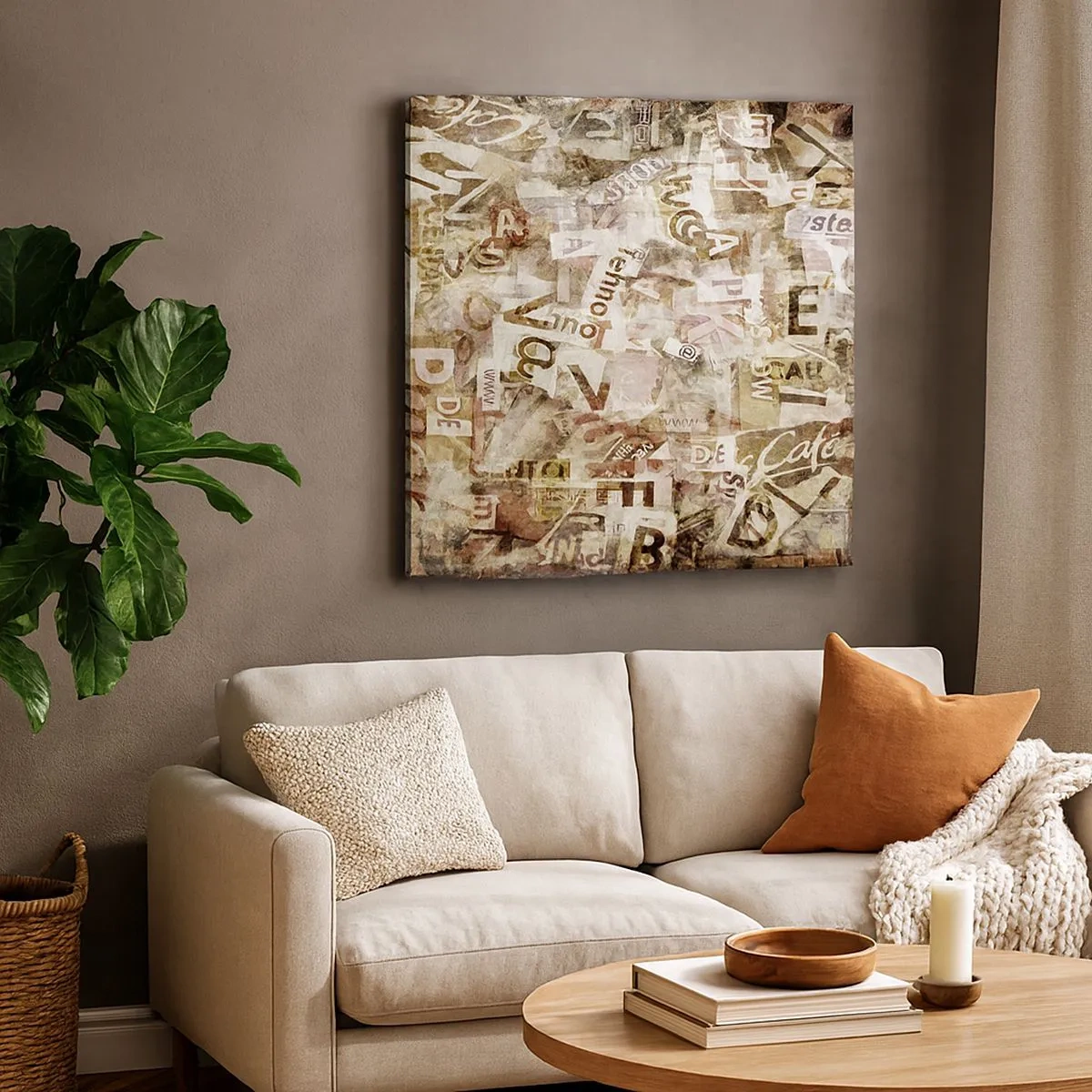 Quadro su tela - Stampe su Tela - Unificando le chiacchiere - 30x30 cm