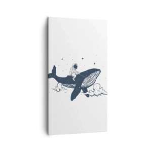 Quadro su tela - Stampe su Tela - Avventura nello spazio - 45x80 cm