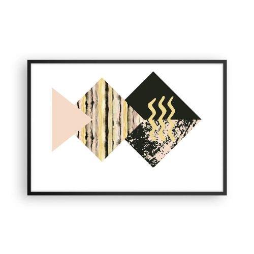 Poster in cornice nera - Non è così facile - 91x61 cm