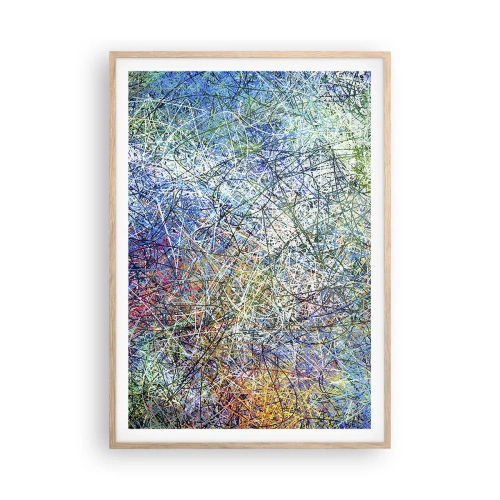 Poster in cornice rovere chiaro - Non è cosi semplice - 70x100 cm