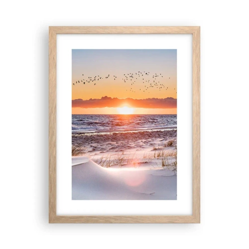 Poster in cornice rovere chiaro - Paesaggio orizzontale - 30x40 cm