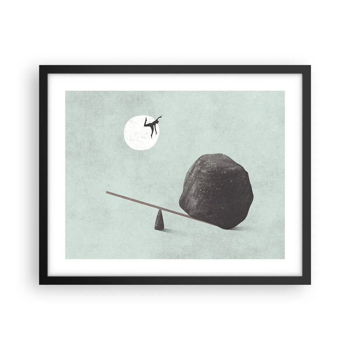 Poster in cornice nera - Sogno adempiuto - 50x40 cm