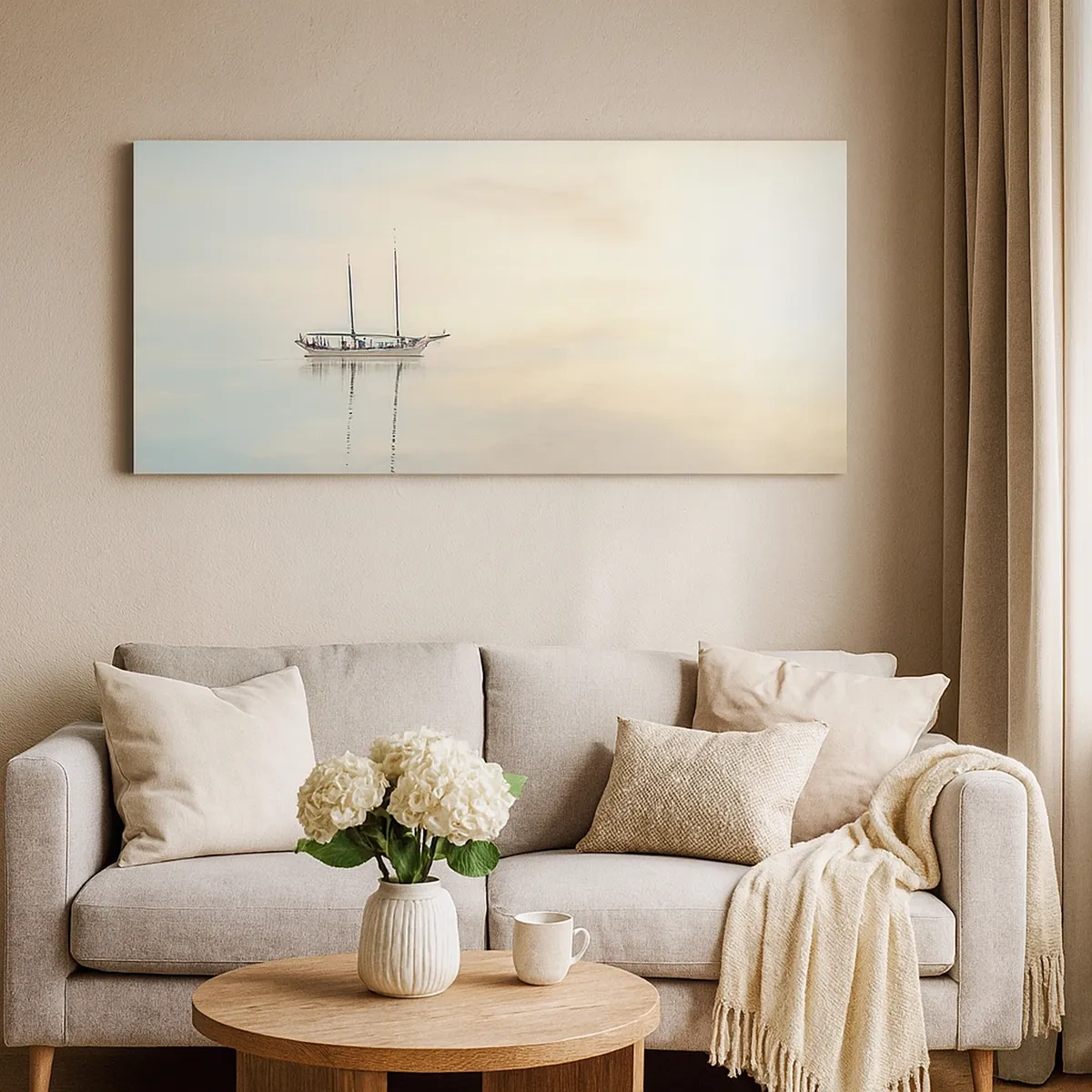 Quadro su tela - Stampe su Tela - Silenzio in mare - 30x30 cm