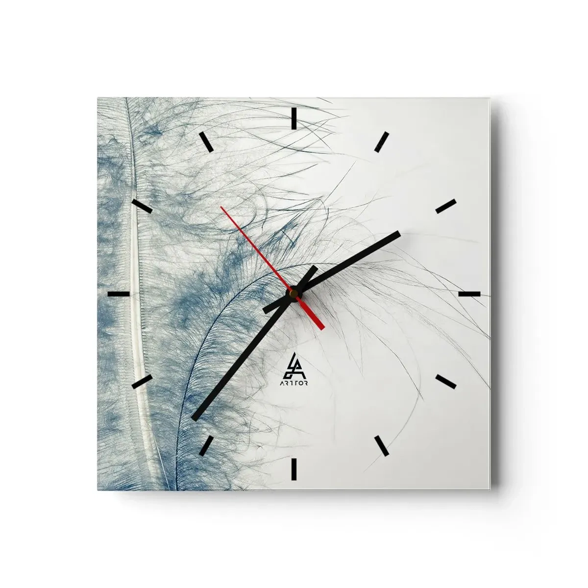 Orologio da parete - Orologio in Vetro - Il sussurro della natura - 40x40 cm