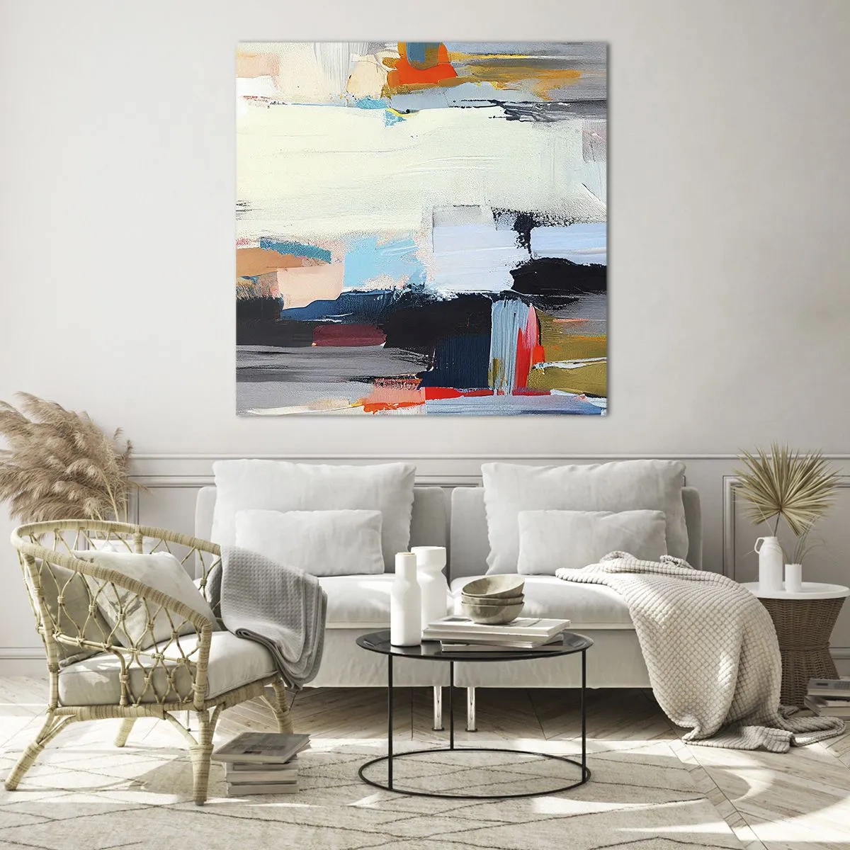 Quadro su vetro - C'è una logica? - 60x60 cm